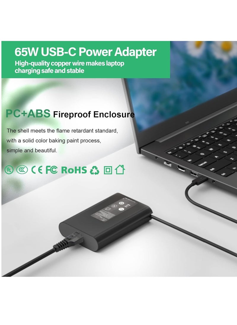 Generic - Slim 65W 45W USB C Charger Adapter Compatible with HP EliteBook X360 1030 G2 G3 G4 1040 G5 G6 Elite x2 1012 Pro 470 640 650 Chrome 11 EE Spectre X360 13 14 Power Supply Multicolor - Image 1
