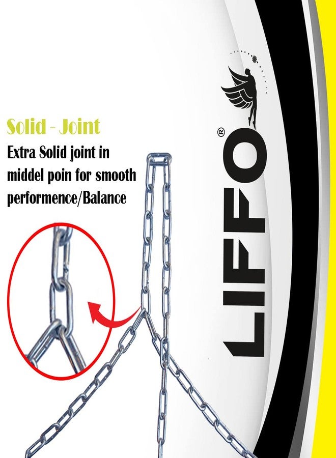 Liffo® Pull Up Bar Hanging Rod For Height Increase For Kids,Adult With Weight Lifting Gloves (4FT) Yellow - Image 3