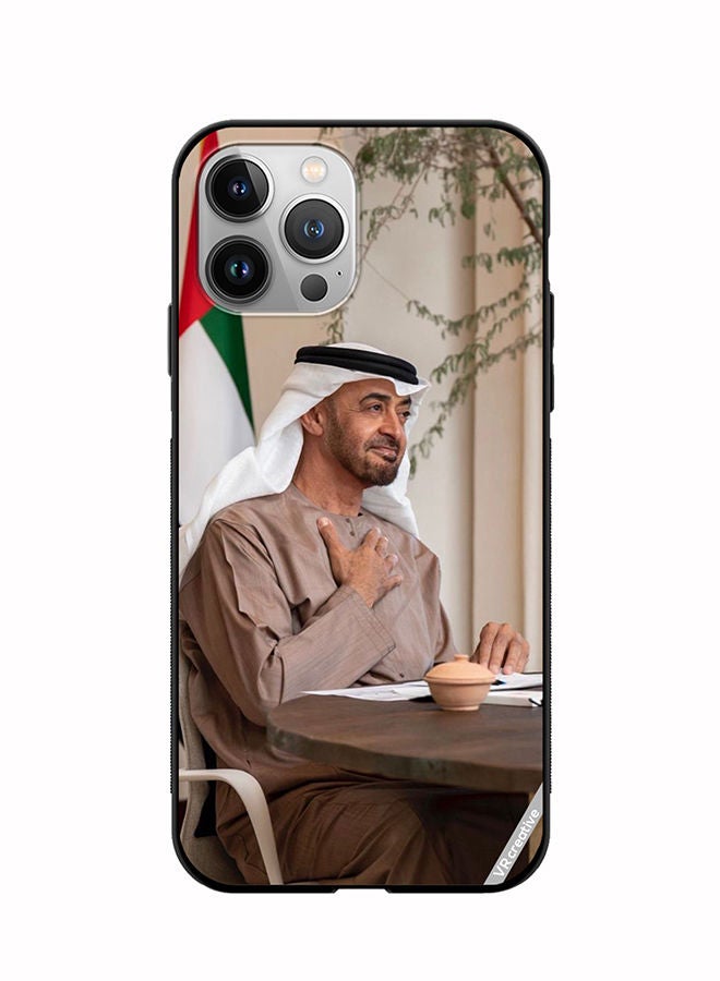 VR CREATIVE غطاء حماية لجهاز آبل آيفون 11 برو بتصميم الشيخ محمد بن زايد آل نهيان متعدد الألوان - Image 1