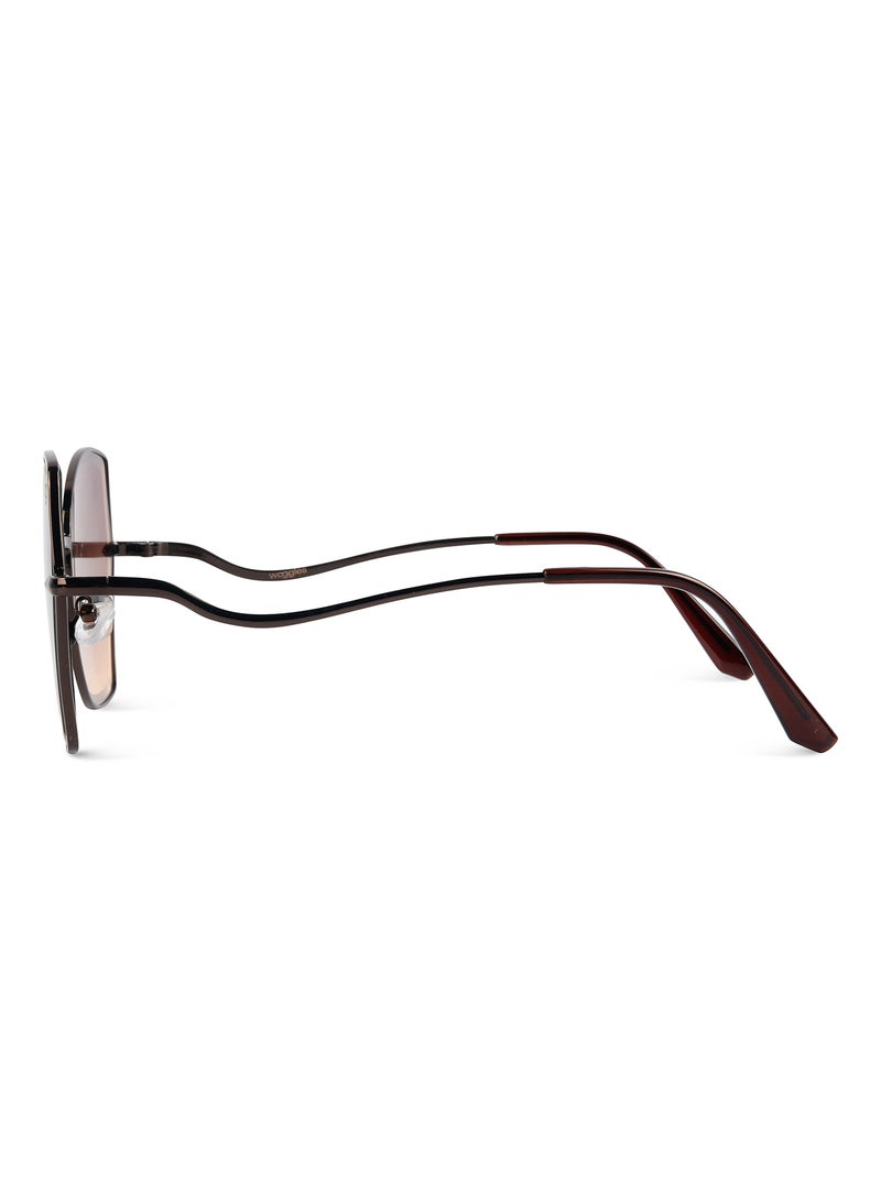 Woggles Latest & Stylish UV Protected Brown Oversized Sunglasses for Women - Image 5