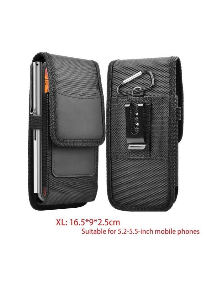 Universal Oxford Nylon Phone Bag Belt Clip Pouch Case Waist Bag for 3.5-6.3 Inch Phone  - Image 2