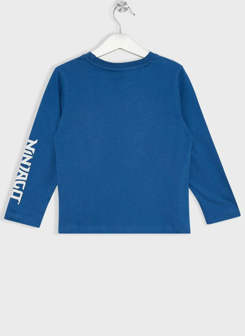 ليغو Lego Ninjago Boys Printed Long Sleeve Pyjama Set