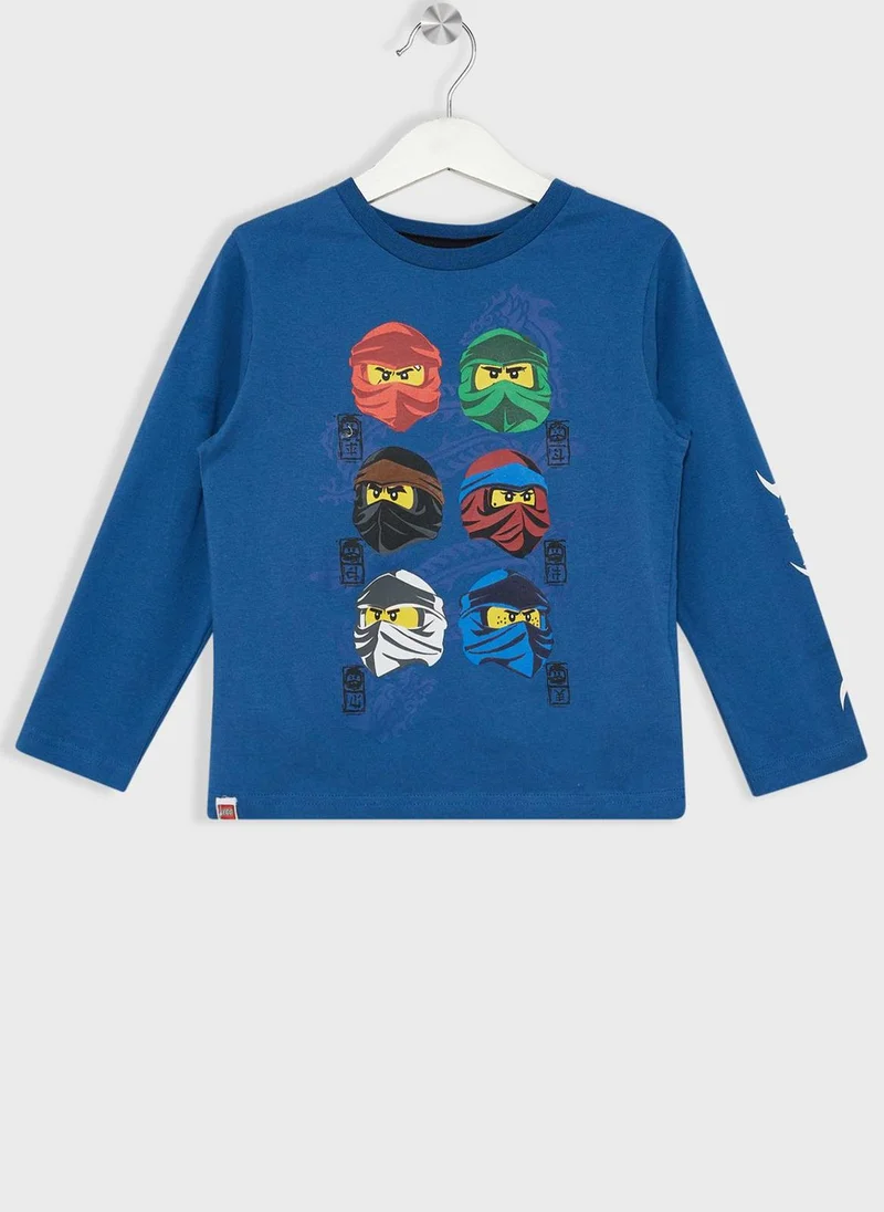 ليغو Lego Ninjago Boys Printed Long Sleeve Pyjama Set