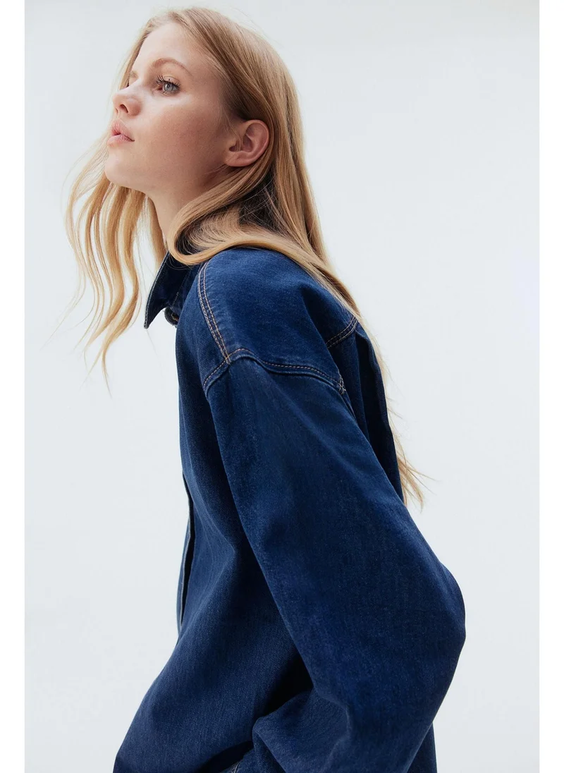 H&M Oversized denim shirt
