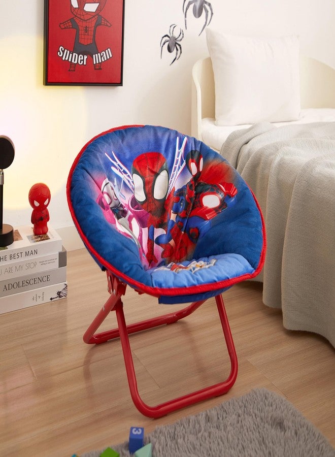 Idea Nuova Marvel Spidey and His Amazing Friends 19” Frame Folding Toddler Saucer™ Chair with Cushion, Ages 3+ - Image 5