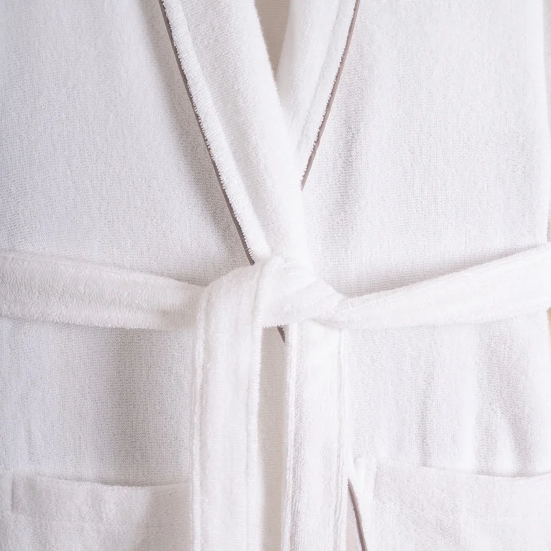 Penelope 100% Cotton Bathrobe Stone Color L - Liana Series