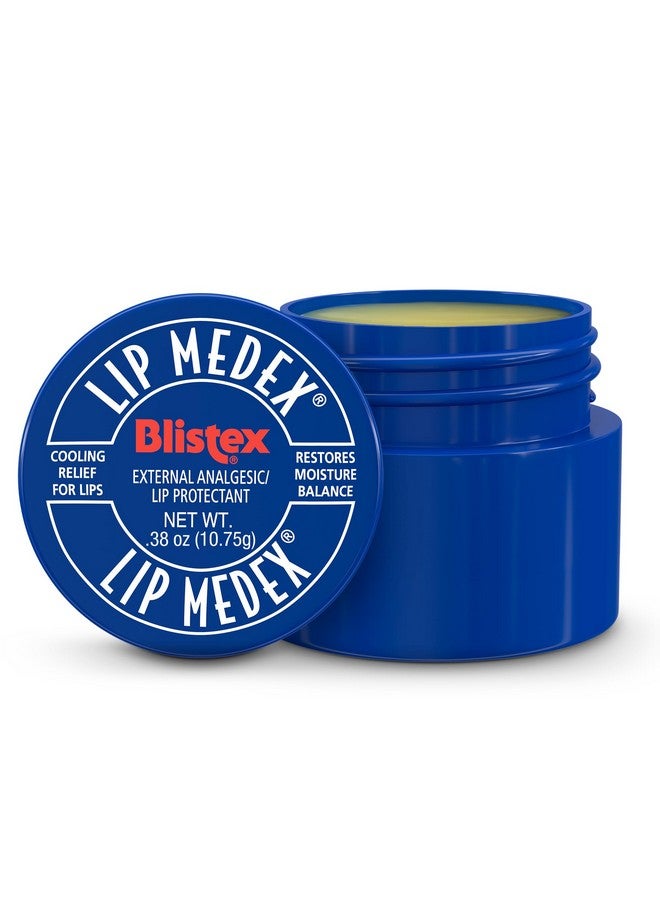 بليستكس مرطب الشفاه ليب ميديكس، 0.38 أونصة، عبوة من 6 مرطبات شفاه طبية ومرطب شفاه مبرد للعناية بالشفاه الجافة والمتشققة، راحة سريعة للشفاه الملتهبة، حجم قيم - Image 2