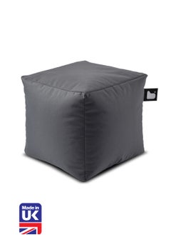 Extreme Lounging Extreme Lounging® - Original B-Box Pouf - Made in UK - Premium Quality Double Stitched Ottoman - UV Protected & Waterproof Stool, Ideal for Indoor & Outdoor Use - 40x40x40cm - Grey  - Image 1