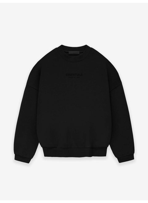 23FW Cloud Series Crewneck Printed FOG Essential Sweatshirt Xuan Qing Black