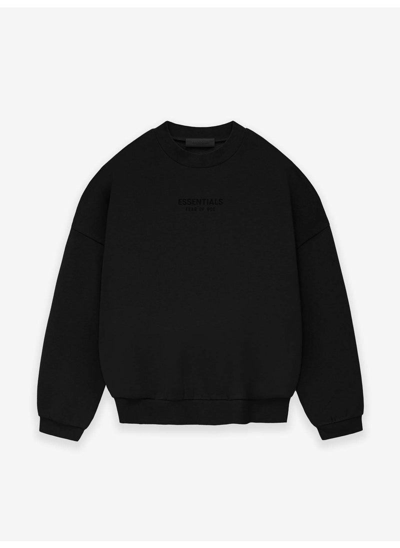 Generic - 23FW Cloud Series Crewneck Printed FOG Essential Sweatshirt Xuan Qing Black - Image 1