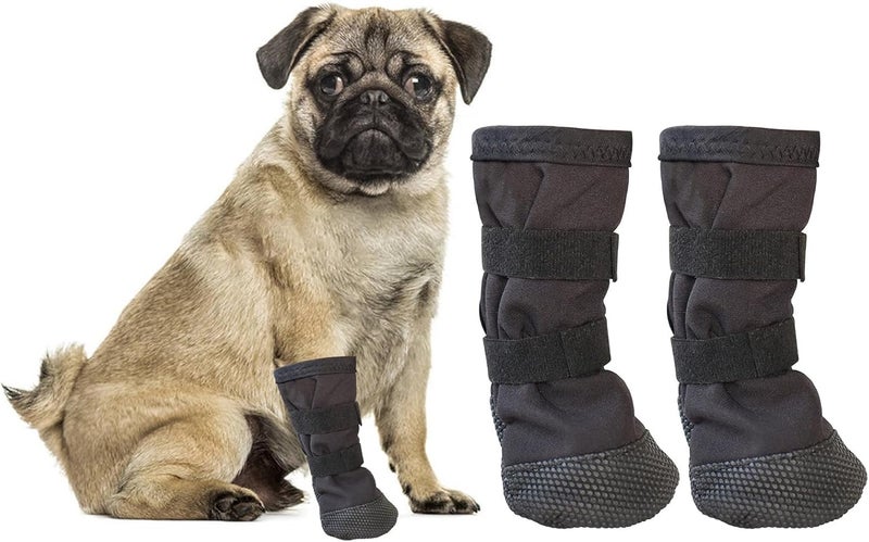 2Pieces Dog Paws Protectors Boot Adjustable Sticker Injury Recovery Nonslip Soles Design Boot Guard Protectors for Injuries - Image 2