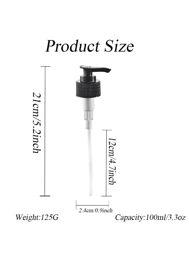 Elandy 12PCS 24MM Soap Dispenser Pump Replacement Pump Head Tops Plastic Spray Nozzles 24410 Neck Size for 5oz8oz Pump BottlesBlack - Image 4