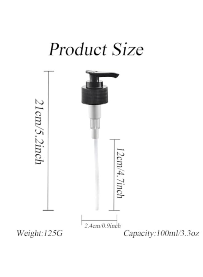 Elandy 12PCS 24MM Soap Dispenser Pump Replacement Pump Head Tops Plastic Spray Nozzles 24410 Neck Size for 5oz8oz Pump BottlesBlack - Image 3