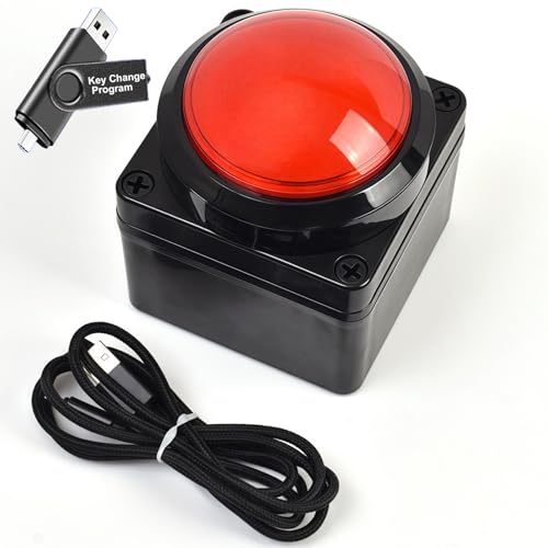 Yoqanr Programmable USB Macro Enter Keyboard Major Policy Decision Button One Handed Operation Setting Enter Game PC Switch Control KeyboardRed - Image 1