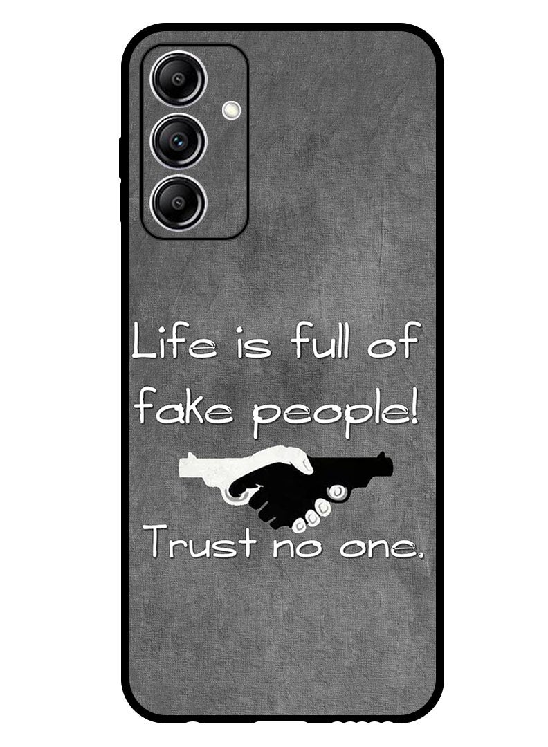 Theodor Protective Case Anti Scratch Shock Proof Bumper Cover For Samsung Galaxy A55 Life is Full of Fake People - Image 1