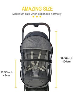 Baby Stroller Mosquito Net, Durable Baby Stroller Mosquito Net, Double Zipper Foldable Mesh Mosquito Net, Suitable for Baby Carriages, Baby Car Seats, Baby Cradles, Baby Carriers (Standard, Black) - pzsku/ZEF6A22C7796BB1676FF3Z/45/_/1739410030/7d11872e-eb04-4aa0-be5d-c7364d6170ff