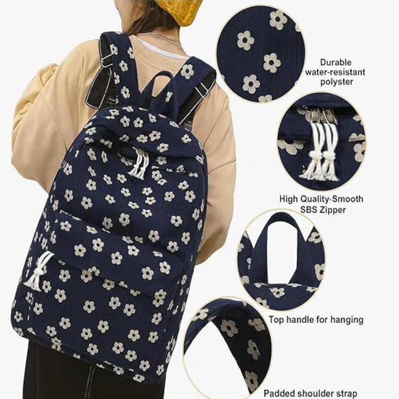 Santic Backpack for Women & Men | Stylish Casual Laptop, School, College & Travel Bag | Lightweight Designer Backpack for Girls - Image 3