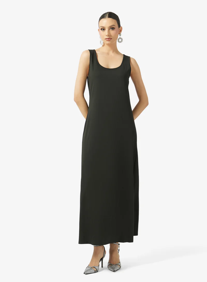 Khizana  Embroidered Dress With Flare Sleeves for Women | Best Price UAE