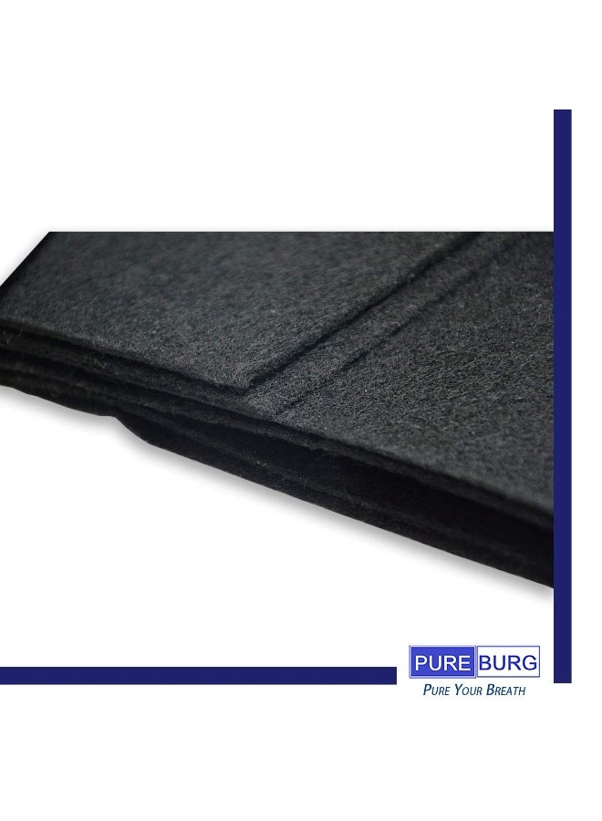 PUREBURG Carbon Filter,Cut-to-Fit Carbon Pad 16 x 48 inches for Air Filter Charcoal Sheet fits Range Hoods Furnace Filters removes Odor VOC Parts Accessories Replacement,1-Pack - Image 3