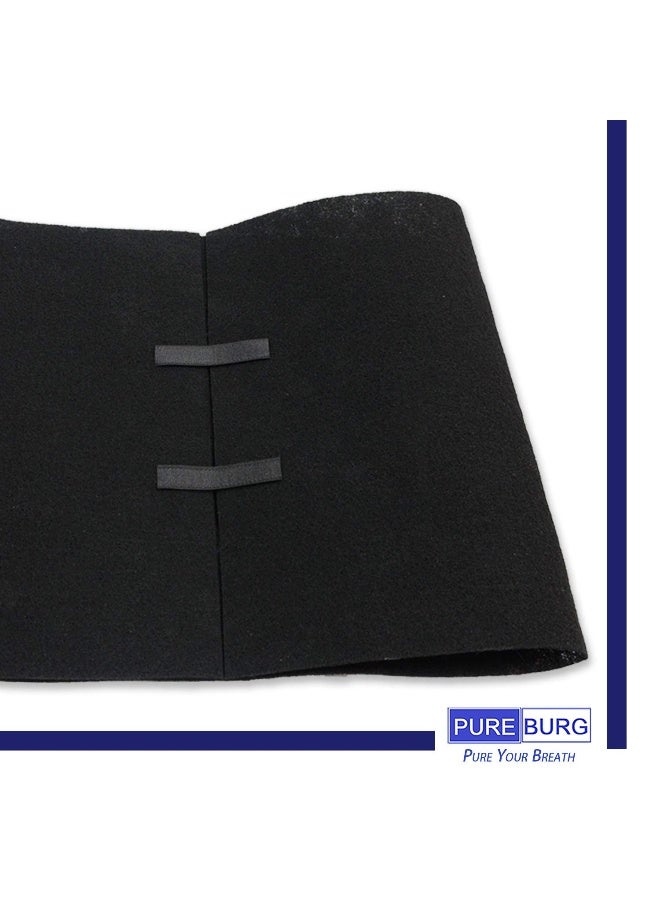 PUREBURG Carbon Filter,Cut-to-Fit Carbon Pad 16 x 48 inches for Air Filter Charcoal Sheet fits Range Hoods Furnace Filters removes Odor VOC Parts Accessories Replacement,1-Pack - Image 2