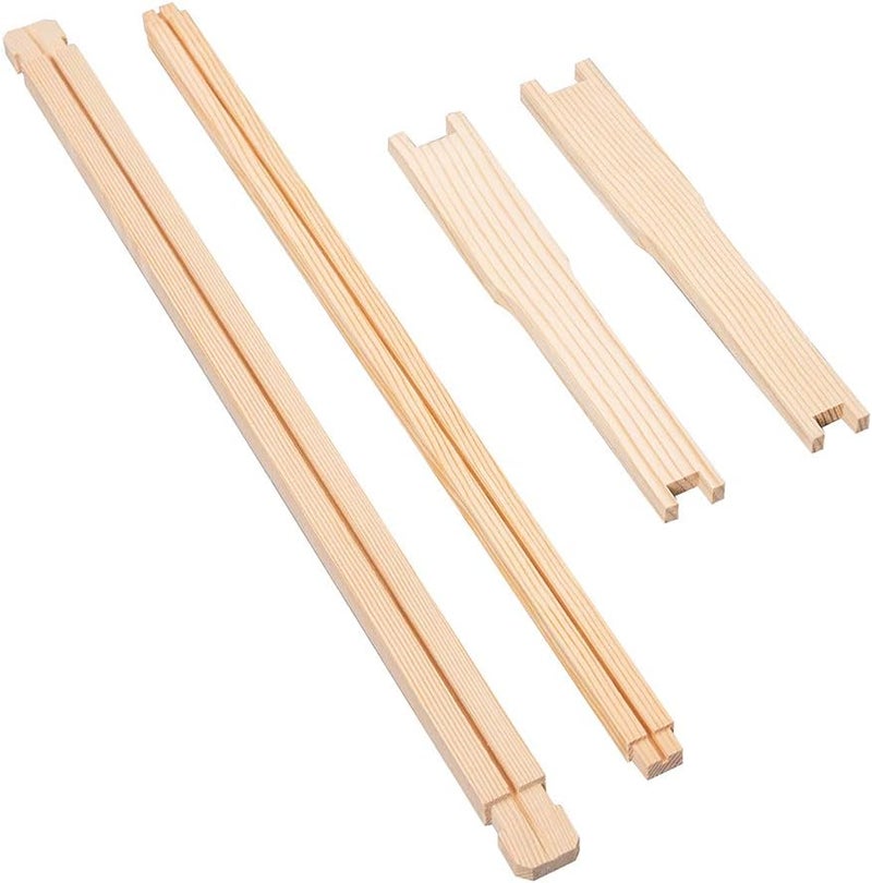 BeeCastle 10 Pack Beehive Frames and Wax Foundations for Deep Brood Bee Hives with Wooden Bee Hive Frames and 100% Beeswax Coated Foundations, 9-1/8-Inch (Black) - Image 4
