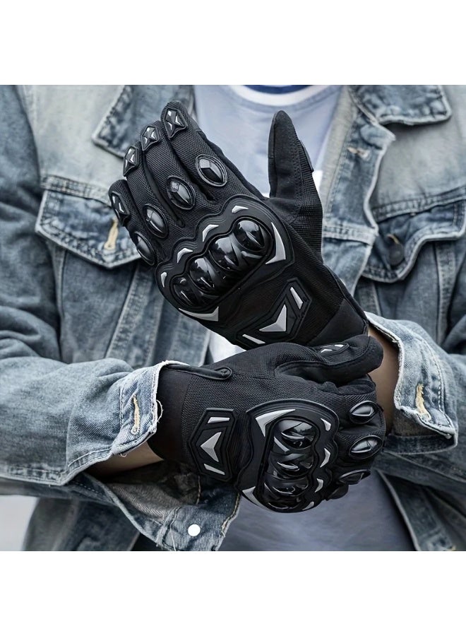 Design New anti-slip gloves full finger touch screen men's and women's cycling gloves suitable for running, racing, off-road vehicles - Image 3