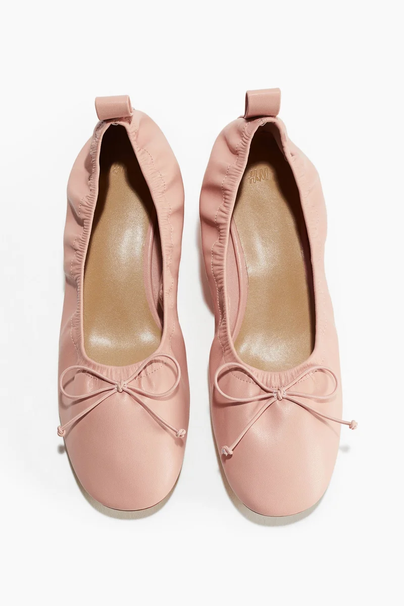 H&M Bow-front court shoes