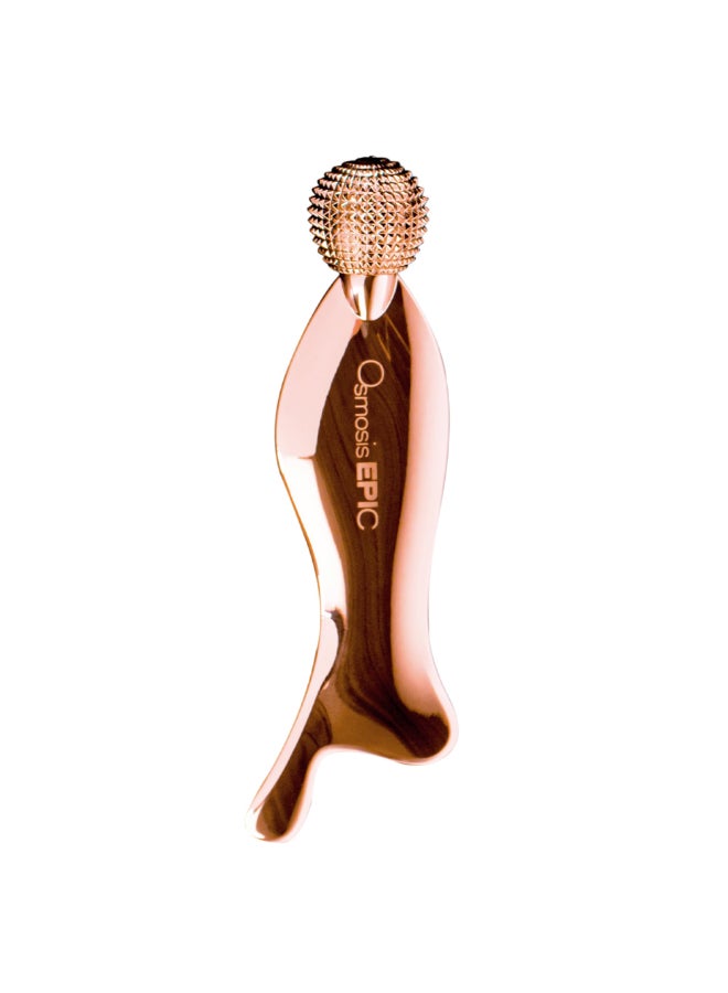 Osmosis 2In1 EPIC Duo Skin Tool Gua Sha Facial Roller MultiTool Increases Circulation Firms Helps Reduce Puffiness For Face Eyes Neck - Image 2