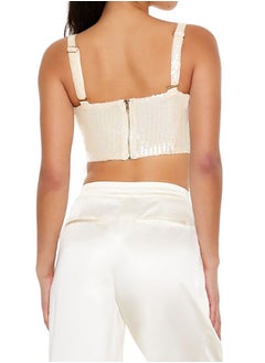 FOREVER 21 Sequin Bustier Cropped Cami  - Image 3