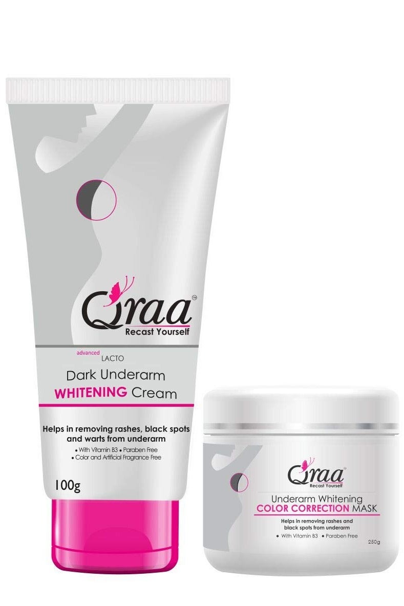 Qraa Underarm Whitening Cream Kit 350 g - Image 1