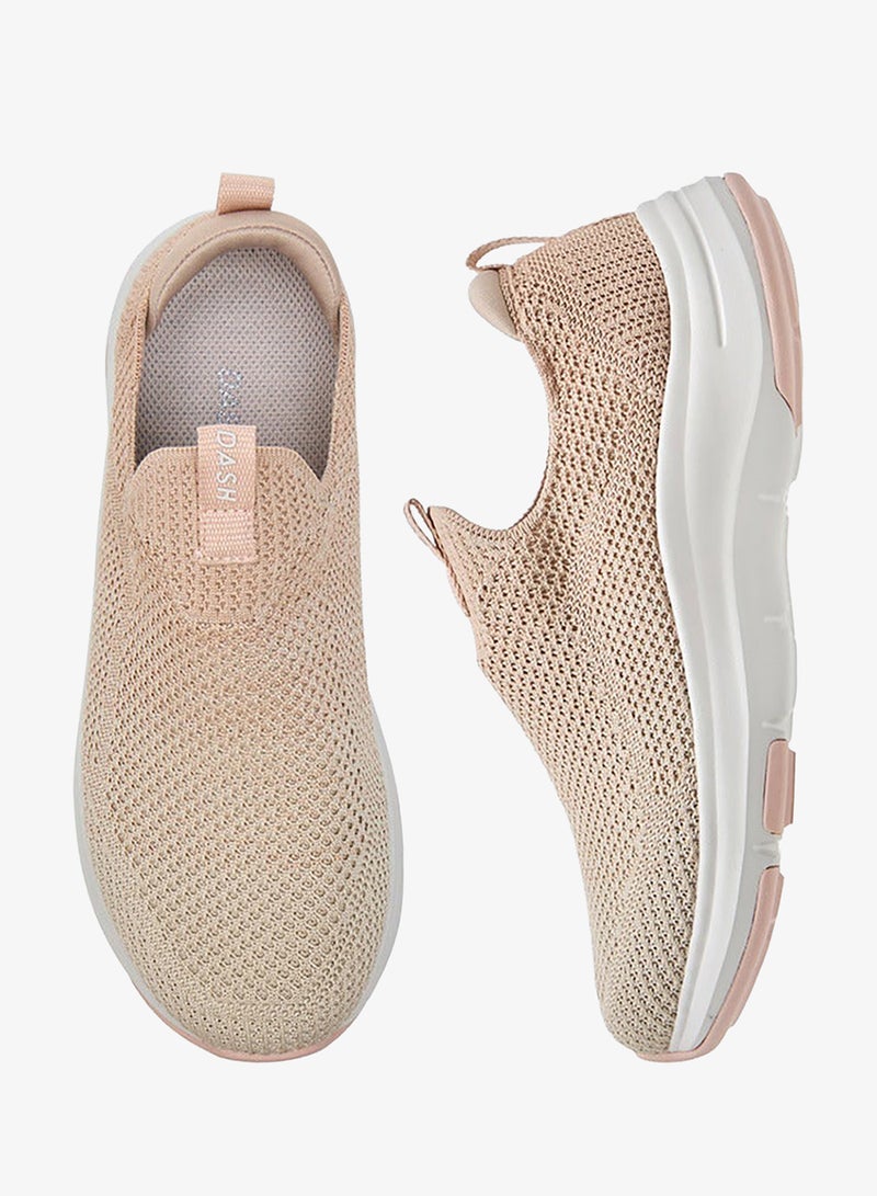 Dash Women's Textured Slip-on Sneakers with Pull Tab - Image 3