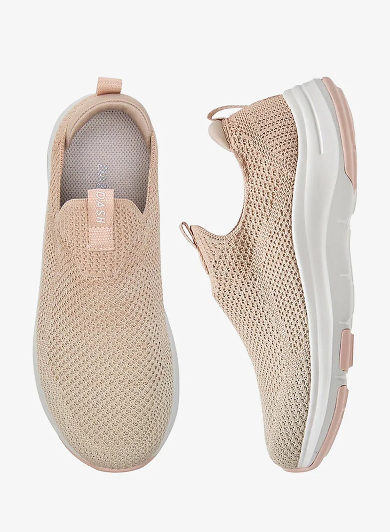 Dash Women's Textured Slip-on Sneakers with Pull Tab