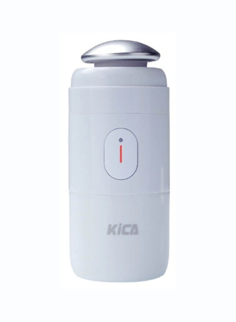 Kica PureClear Facial Cleansing Brush - soft silicone bristles, waterproof design, wireless charging, and a multi-functional alloy head KiCAPFCB (White) - Image 1