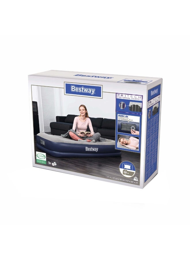 Bestway Inflatable Air Mattress - Comfortable Air Bed Perfect for Camping and Home Use, Automatic Inflation - 1.91m x 97cm x 36cm - Model 26-67723 - Image 2
