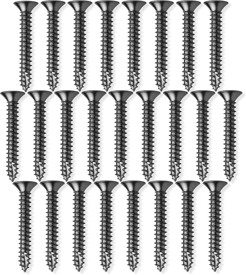CAULDHAM Store Black Wood Screws #9 x 1-1/2 Inch for Door Hinges - 25 Pack - Image 3