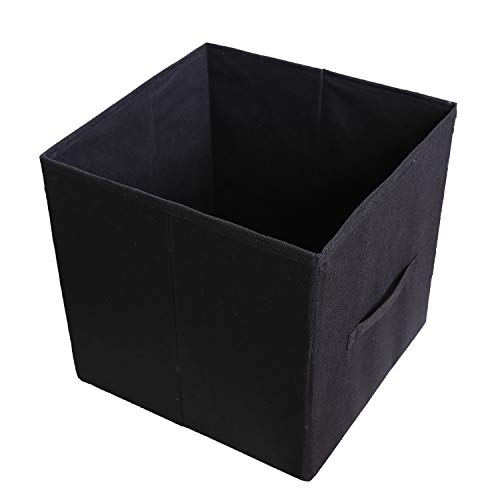 MBW Non-Woven Fabric Cube Storage Organizer for Home (Black) - Image 1