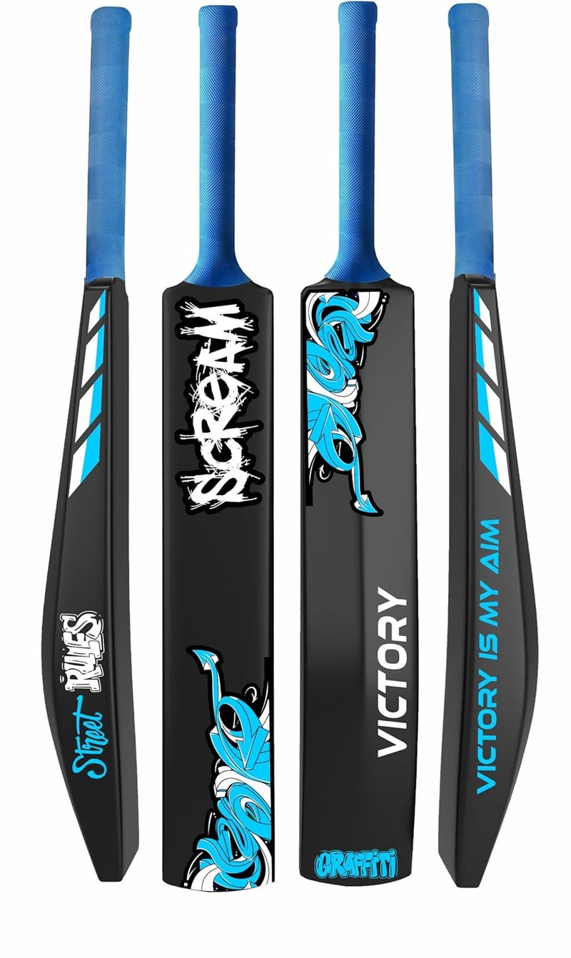 Victory Plastic Cricket Bat - Full Size (34" x 4.5") for All Age Groups - Scream Series - Image 1