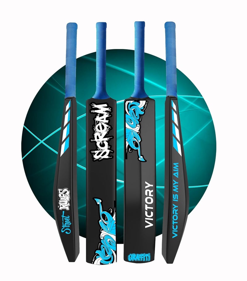 Victory Plastic Cricket Bat - Full Size (34" x 4.5") for All Age Groups - Scream Series - Image 2