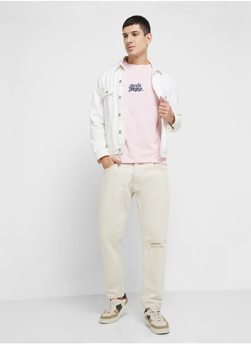 جاك اند جونز Graphic Crew Neck T-Shirt