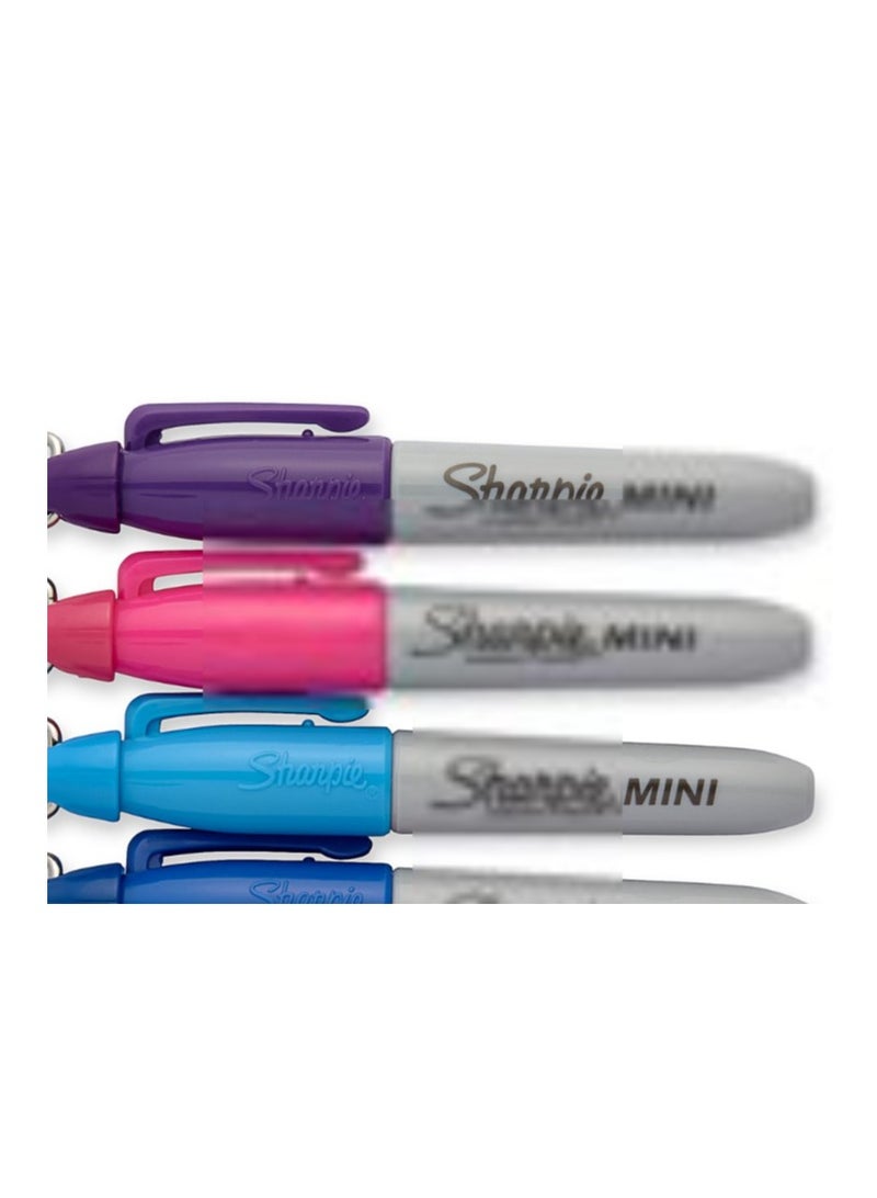 شاربي قلم شاربي ميني الدائم بألوان متنوعة 72 قطعة - Image 2