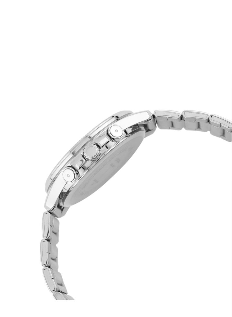 CASIO Men's Enticer Chronograph Stainless Steel Watch MTP-1375D-7A2VDF - 49 mm - Silver - Image 2