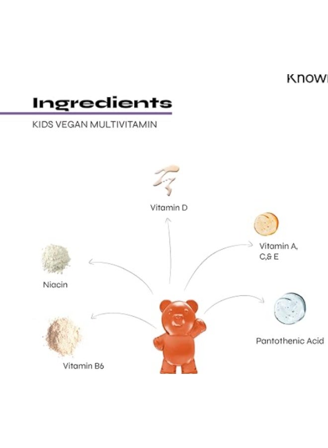 Known Kids Multivitamin Vegan Gummies Sugar Free–Immune Support with Vitamin C, B6 & B12 30 Gummies - Image 4