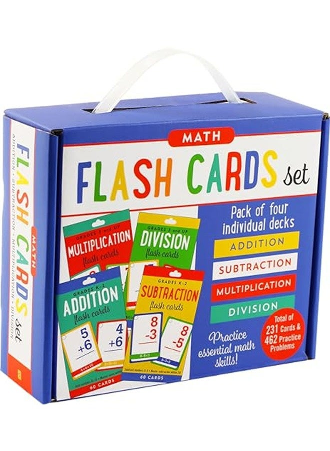 Math Flash Card Set Addition Subtraction Multiplication And Division Fourdeck Set By Peter Pauper Press Paperback