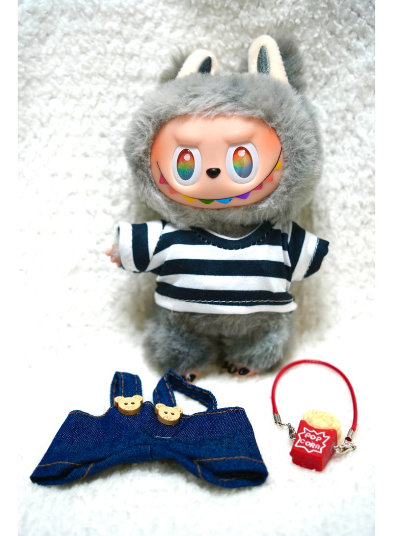 Labubu The Monsters Clothes - Labubu Outfit, Chic Style Set for Labubu Dolls, 17cm Doll Clothes Suitable for Labubu Dolls Accessories  - Image 1