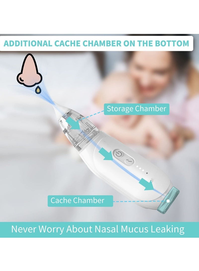 Nasal Aspirator for Baby, Baby Nose Sucker, Self-Cleaning Cleaner Toddler, Portable Snot Sucker 3 Suction Levels, 2 Modes, Tweezers, 5 Hours Fast Charge 60 Days - Image 4
