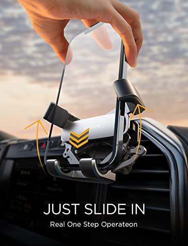 AINOPE Car Vent Phone Mount Holder for iPhone 17 Pro Max Car Mount Dropin Grip Phone Holders for Your Car Air Vent Interior Accessories Gifts for Men for iPhone 17 Pro Max 16 15 14 GalaxyS26Silver - Image 3