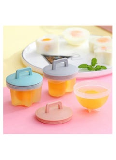 Bukela Egg Poachers Cups, Poached Egg Maker Set Non Stick Boiled Egg Cooker, DIY Jelly Cups (4 Pack) Pink Egg Boiler Mold Cup  - Image 2