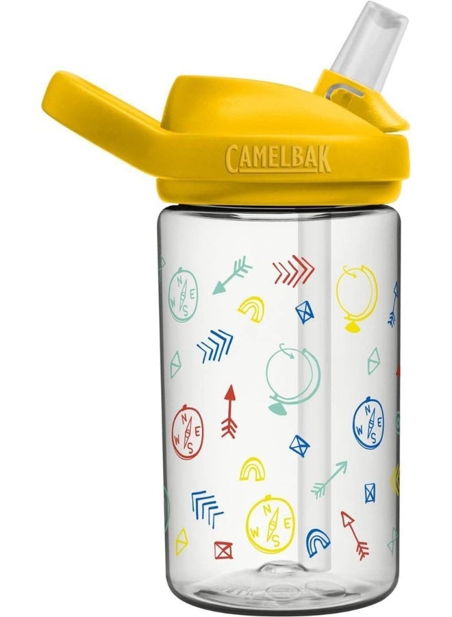 كاميلباك زجاجة CamelBak Eddy+ للأطفال بسعة 14 أونصة – Tritan Renew، غطاء قش، مانعة للتسرب، تصميم Let's Explore - Image 2