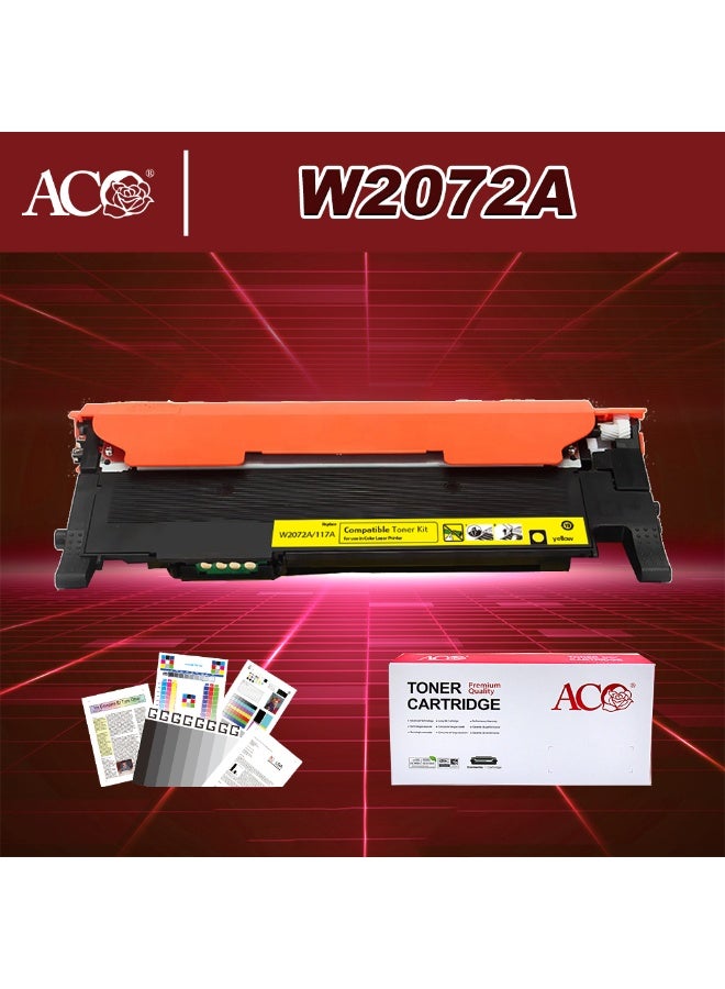 ACO W2072A 117A Toner Cartridge Compatible For HP Color Laser Jet 150a MFP 178nw 179fnw Printer - Image 1