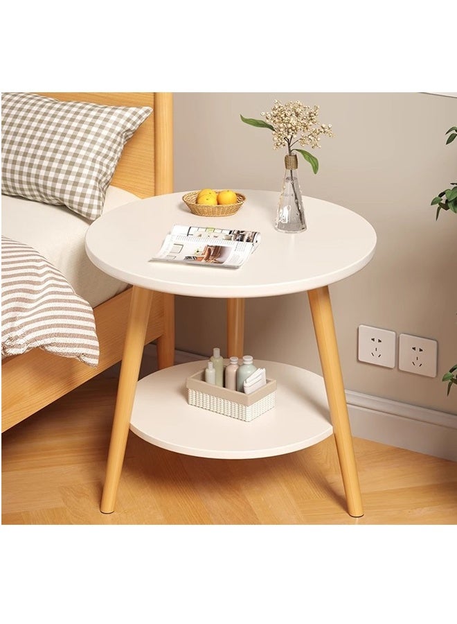ATM Modern Round Side Table with Shelf  - 60x52 CM - Image 4